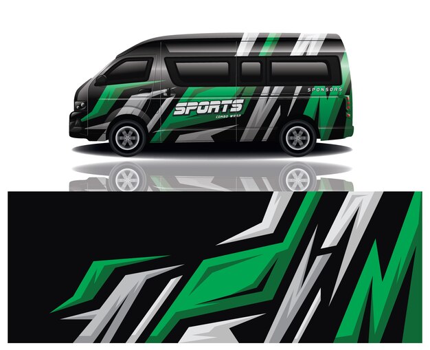 Van auto sticker wrap ontwerp