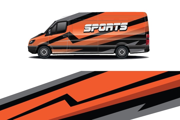 Van auto sticker wrap ontwerp