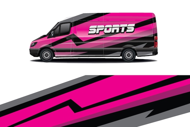 Van auto sticker wrap ontwerp