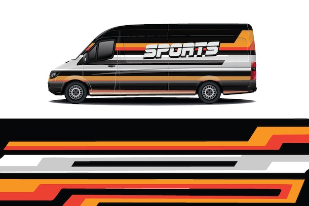 Van auto sticker wrap ontwerp