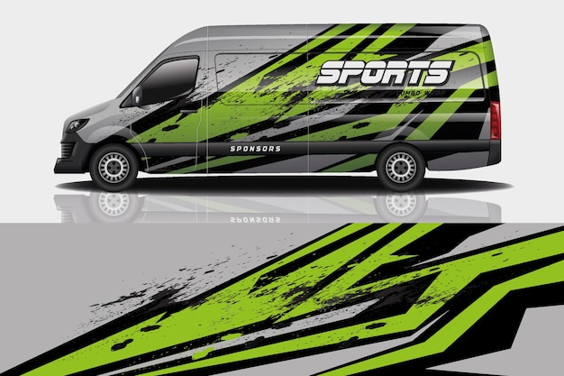 Van auto sticker wrap ontwerp