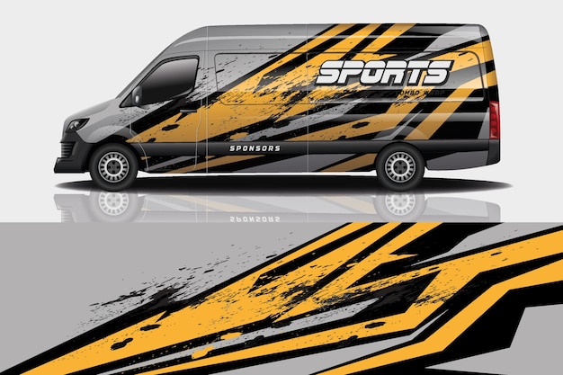 Van auto sticker wrap ontwerp