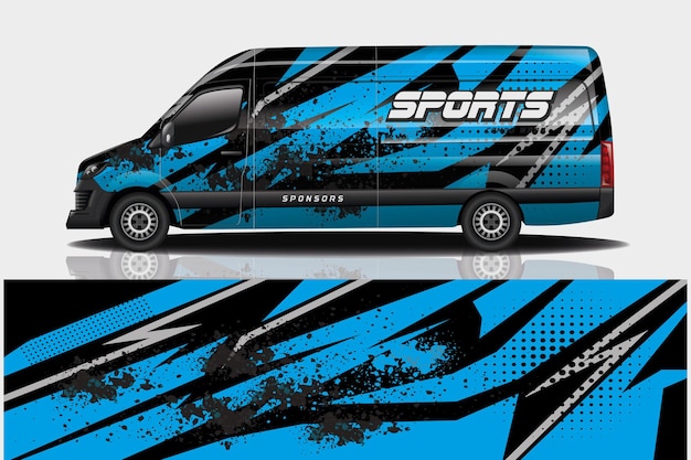 Van auto sticker wrap ontwerp