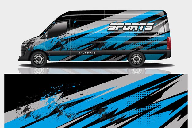 Van auto sticker wrap ontwerp