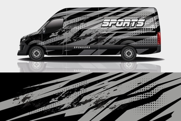 Van auto sticker wrap ontwerp