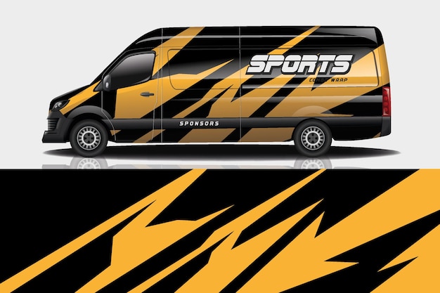 Van auto sticker wrap ontwerp