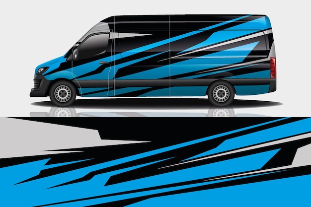 Van auto sticker wrap ontwerp