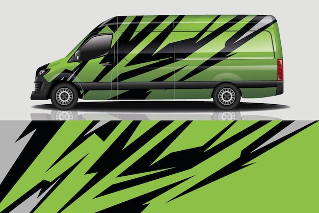 Van auto sticker wrap ontwerp
