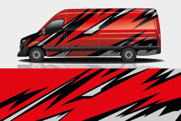 Van auto sticker wrap ontwerp