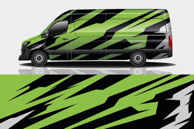 Van auto sticker wrap ontwerp