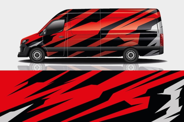 Van auto sticker wrap ontwerp