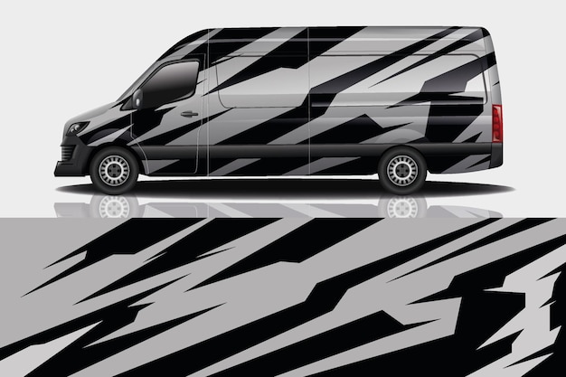 Van auto sticker wrap ontwerp