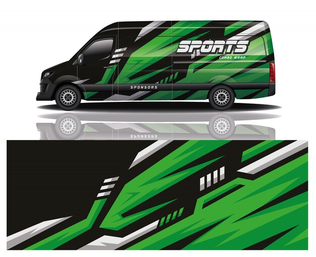 Van auto sticker wrap ontwerp