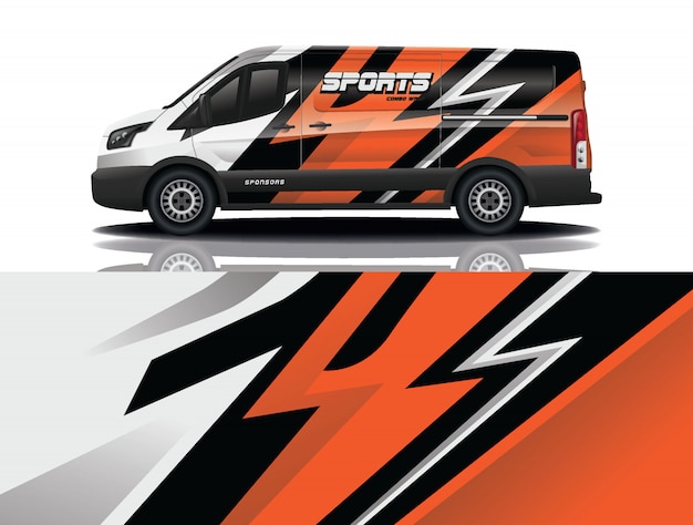 Van auto sticker wrap ontwerp