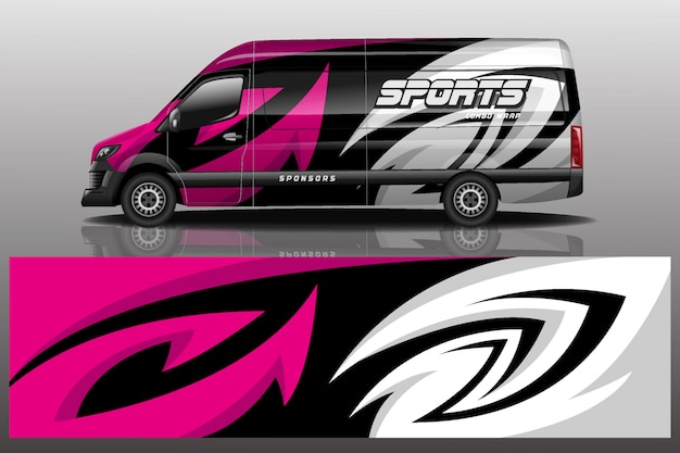 Van auto sticker wrap ontwerp