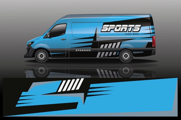 Van auto wrap ontwerp voor bedrijf