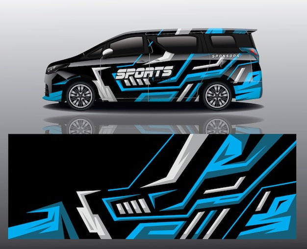 van car decal wrap design