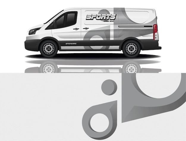 van car decal wrap design