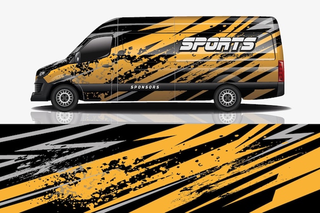 Van car decal wrap