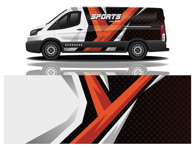 Van car decal wrap