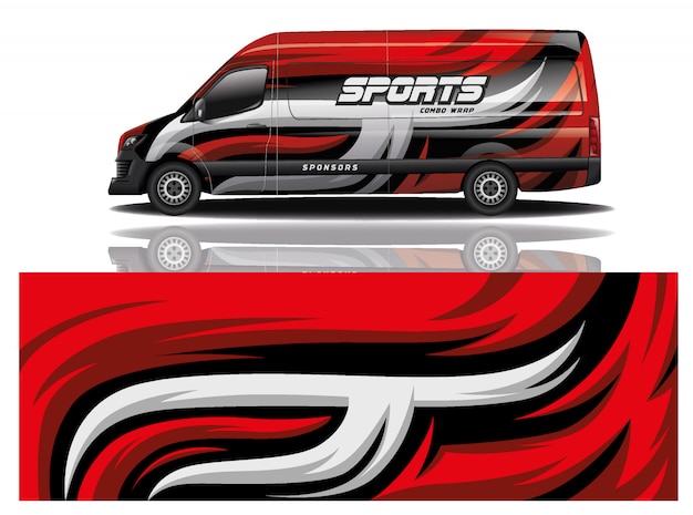 Van car decal wrap