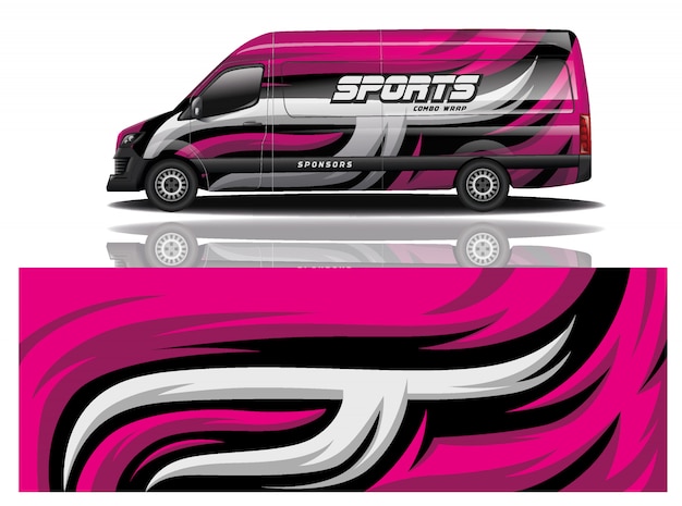 Van car decal wrap