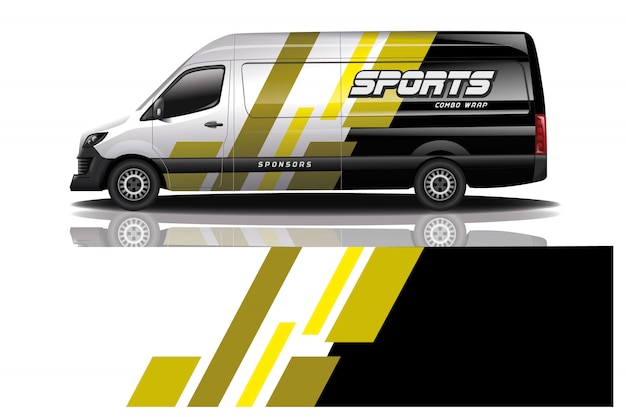 Van car wrap design for company