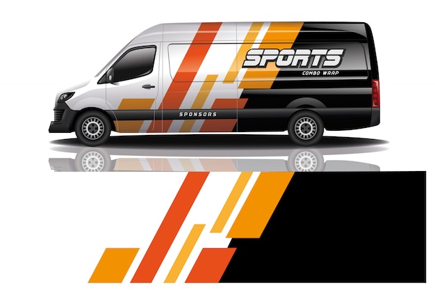 van car wrap design for company