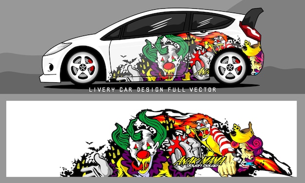 Вектор дизайна фургона. графические абстрактные полосатые гоночные фоновые комплекты для обертывания автомобиля