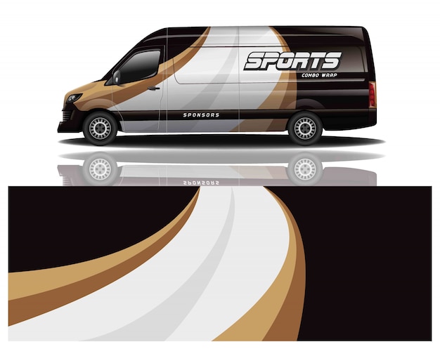 Van decal wrap design