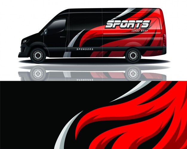 Van decal wrap design