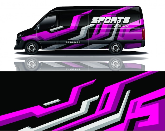 Van decal wrap design