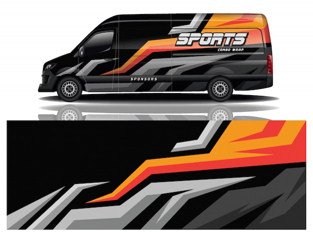 Van decal wrap design