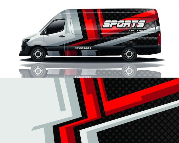 Vector van decal wrap