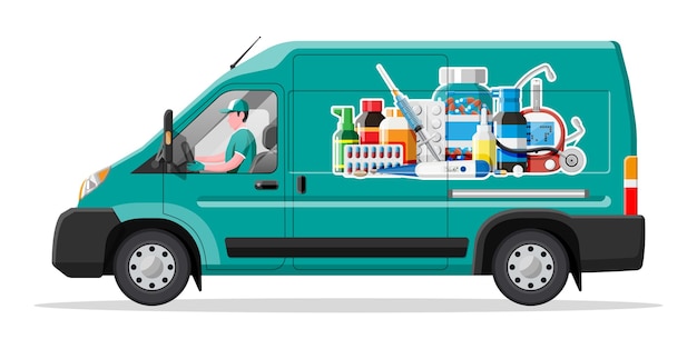 Van for delivery pharmaceutical drugs