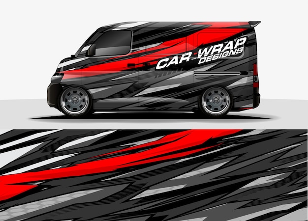 Van graphic background . abstract modern lines design concept  for car and vehicles graphics vinyl wrap