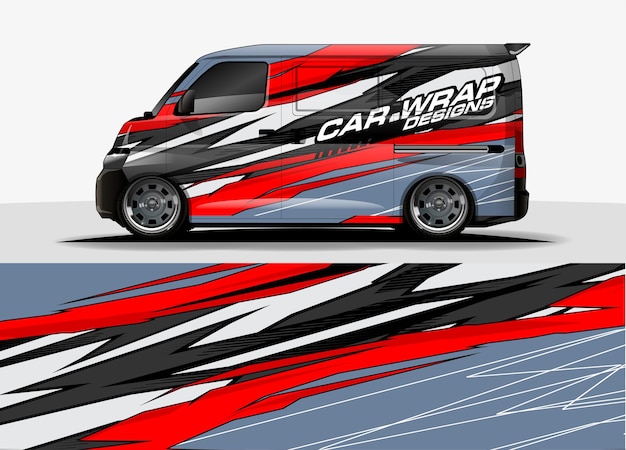 Van graphic background . abstract modern lines design concept  for car and vehicles graphics vinyl wrap