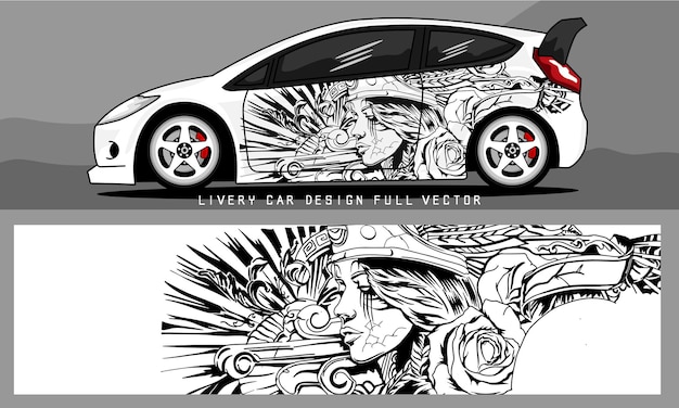 van livery graphic vector. abstract grunge background design for vehicle vinyl wrap and car branding