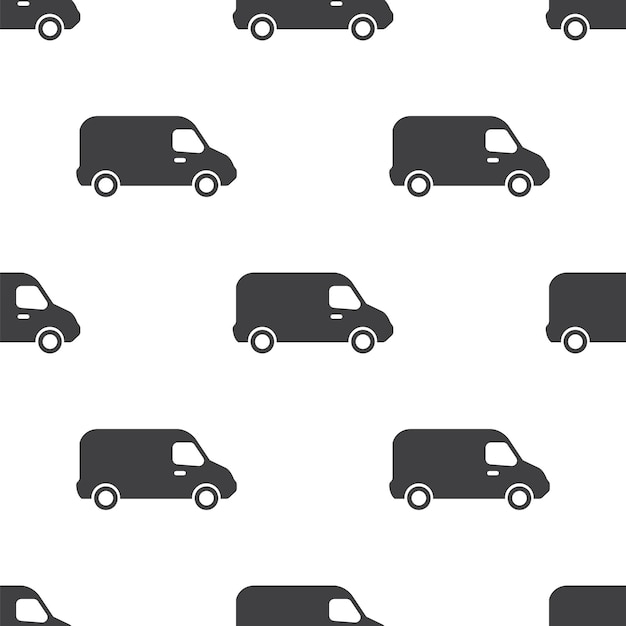 Van, vector seamless pattern, Editable can be used for web page backgrounds, pattern fills