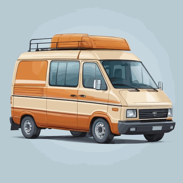 Premium Vector | Van vector on a white background