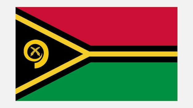 Vector vanuatu flag with original color