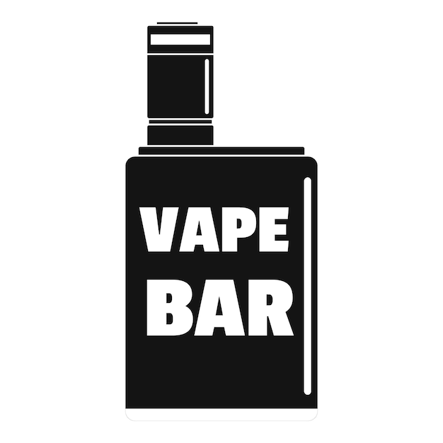 Логотип Vape box bar Простая иллюстрация векторного логотипа vape box bar для веб-дизайна, изолированного на белом фоне