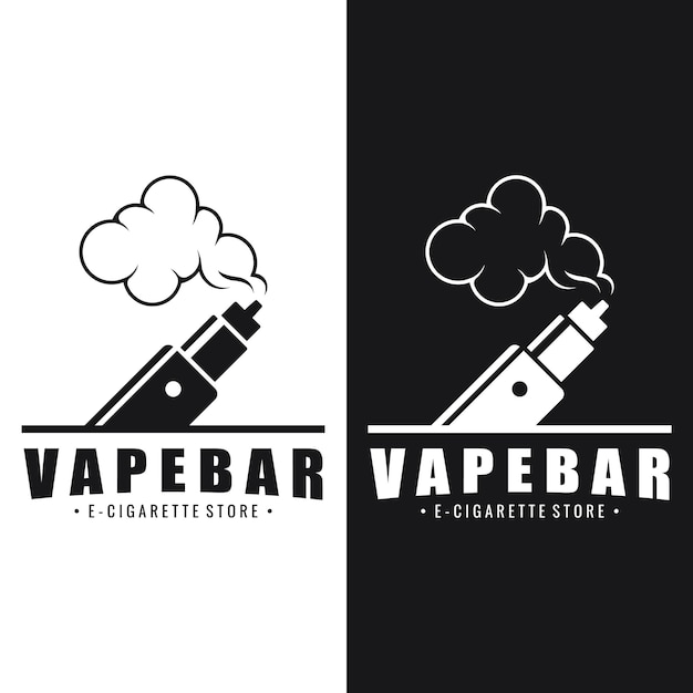 Шаблон логотипа Vape или ECigarette