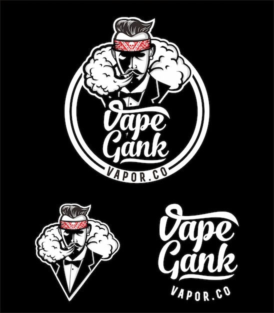 Vape gank logo design