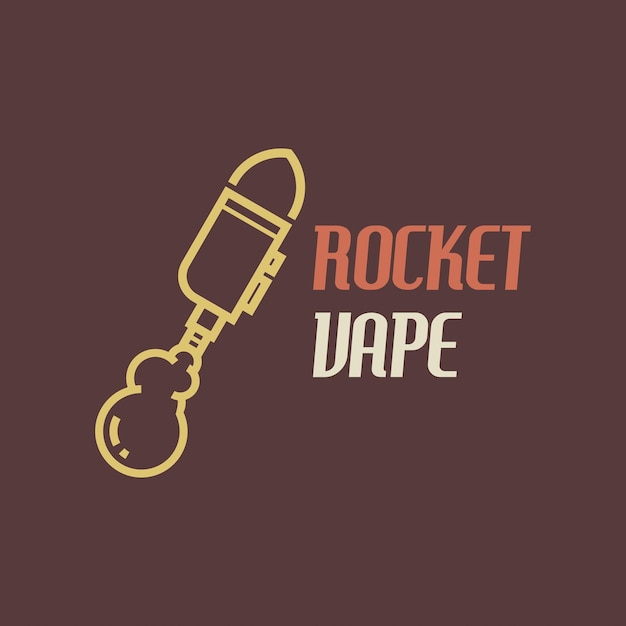 Vape logo design concept per vape shop e store