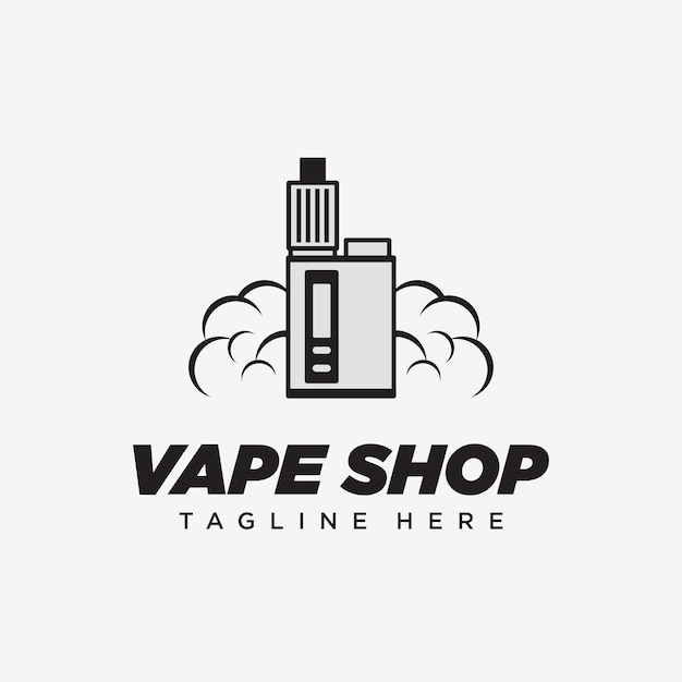 Дизайн логотипа vape для вейп-шопа