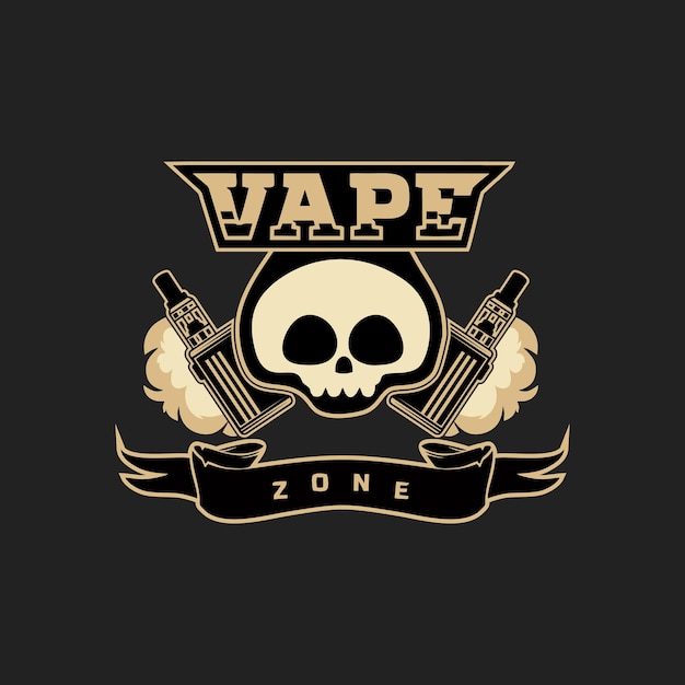 Vape logo design modern concept