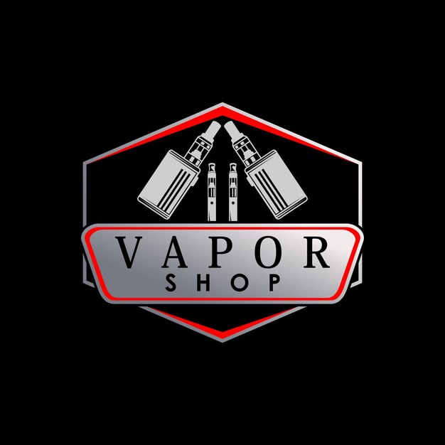 Vape 로고 디자인 현대적인 개념