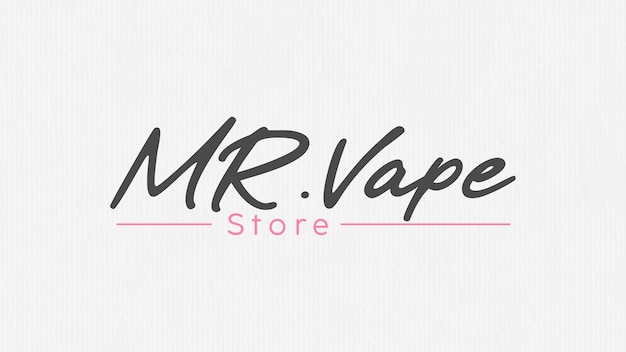 벡터 간단한 텍스트 스타일의 vape 로고