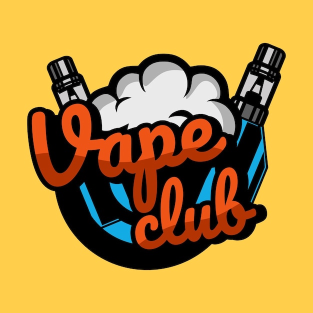 Vector vape logo kunstelement